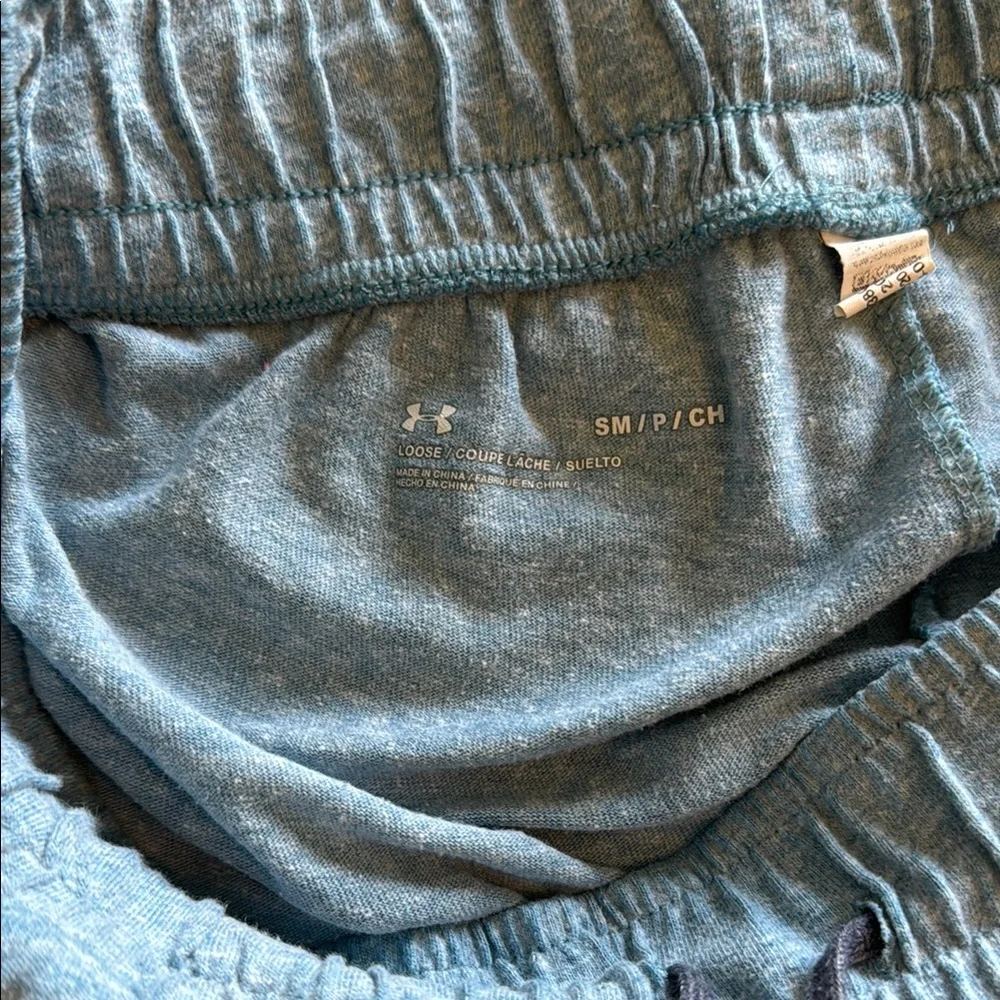 Under Armour Gray and Teal Athletic Shorts - Picture 4 of 4